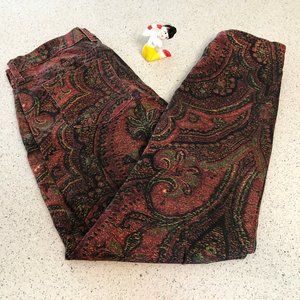 Lucky Brand paisley skinny jeans
